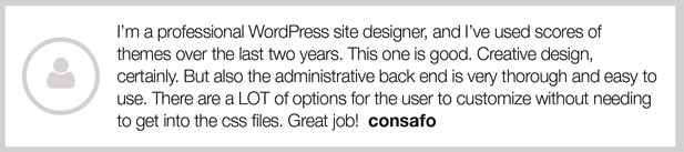 Minuscula - WordPress Theme - Testimonials