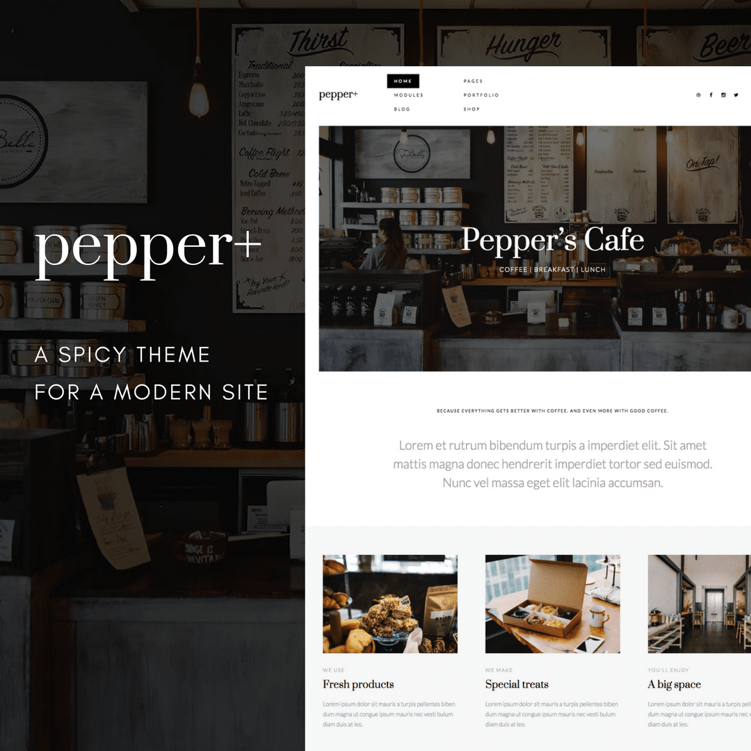 Pepper+ WordPress Theme