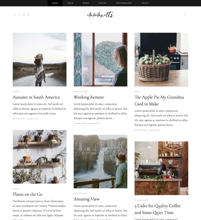Moments – By Pepper+ WordPress Theme